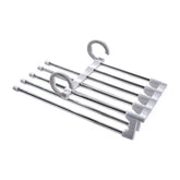 Cabide PratiFlex™ Retrátil 5 em 1 de Aço Inox