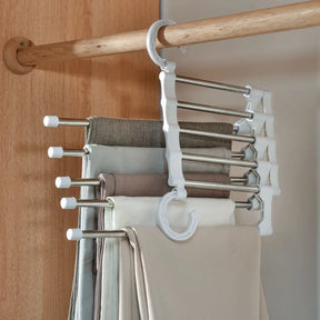 Cabide PratiFlex™ Retrátil 5 em 1 de Aço Inox
